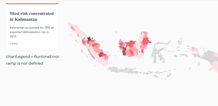 Most palm oil deforestation risk in Indonesia is concentrated on Kalimantan