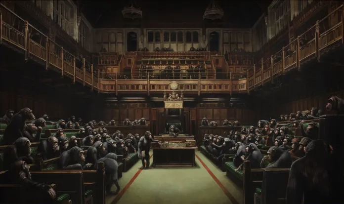 Banksy's 'Devolved Parliament,'