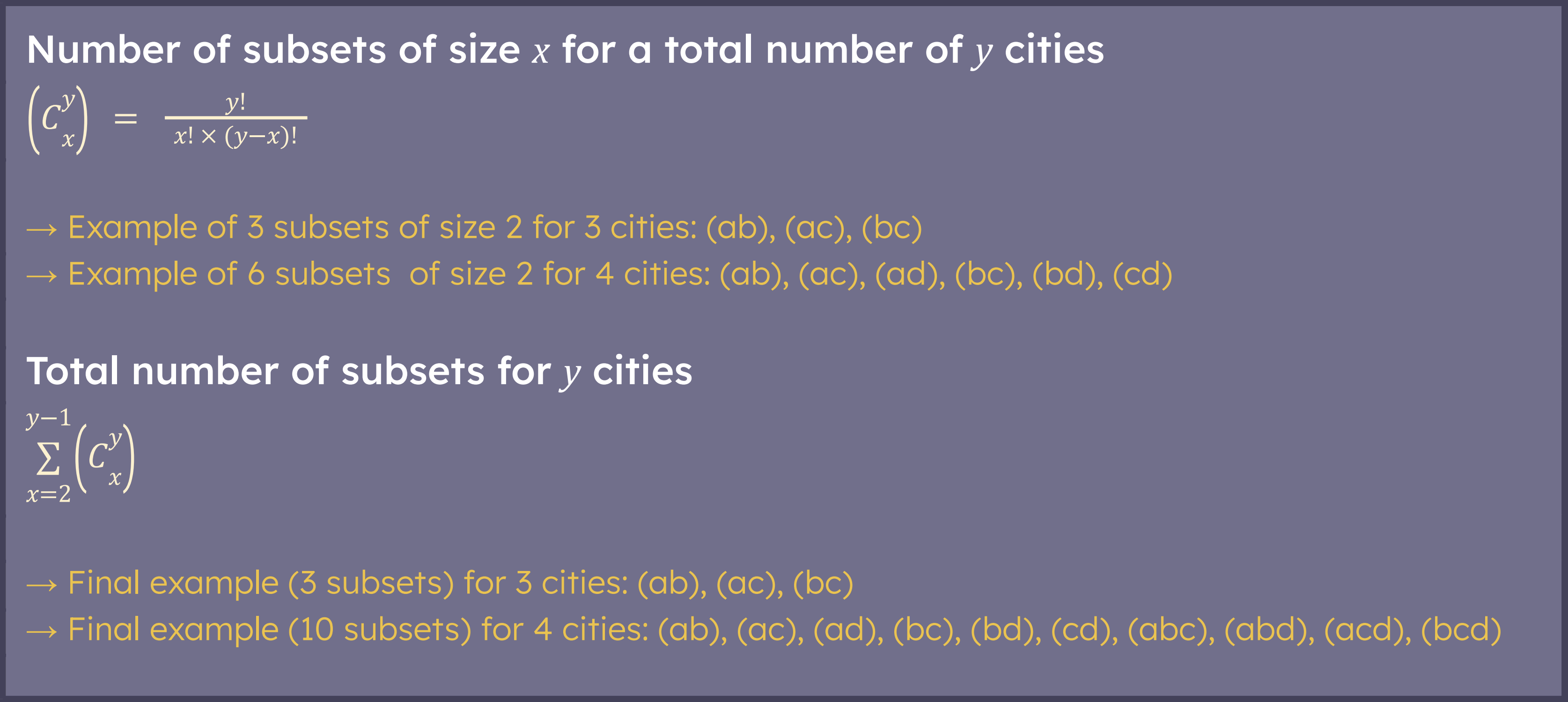 calcul-of-subsets