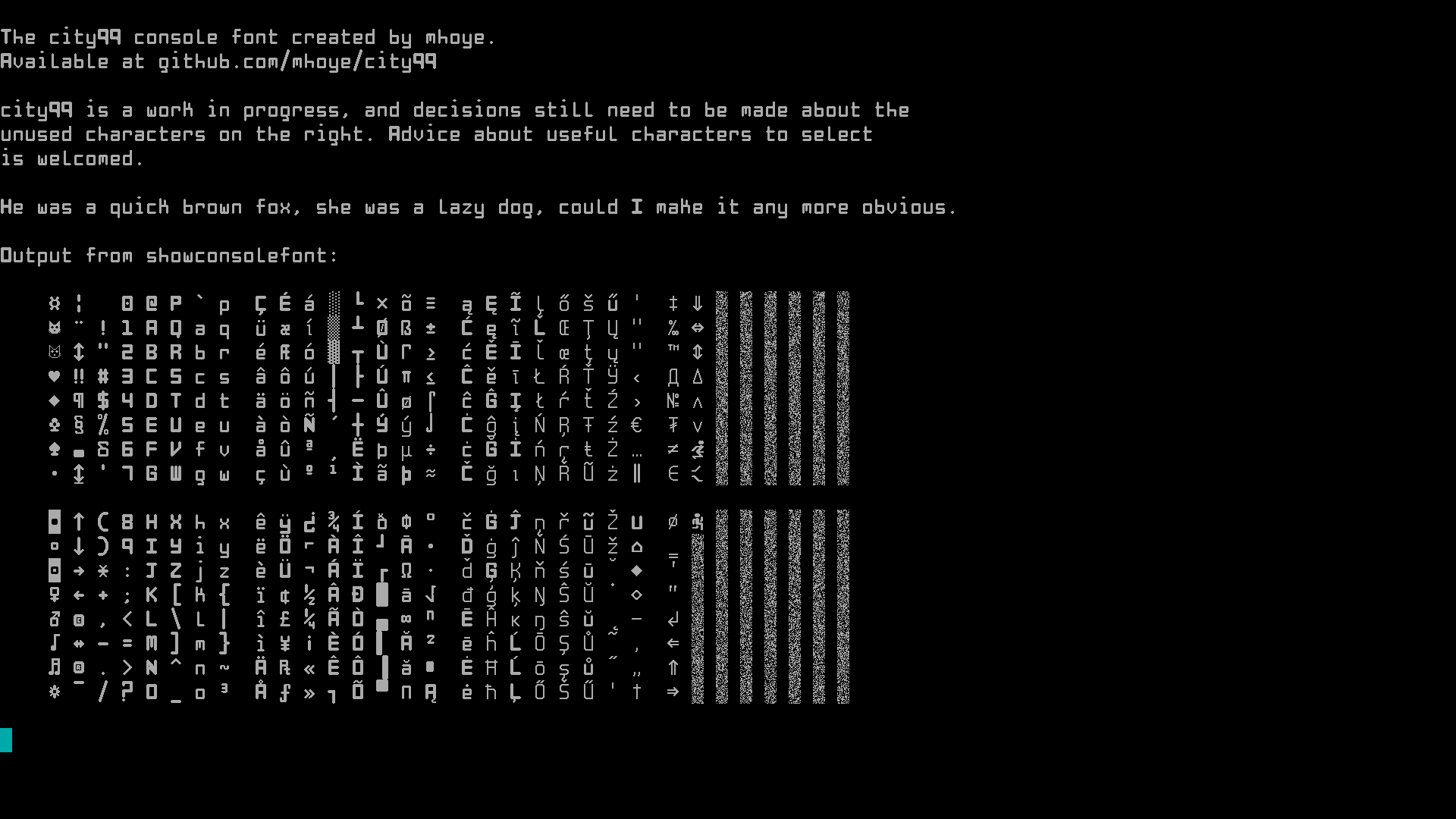 a screenshot, an example and demonstration of City99