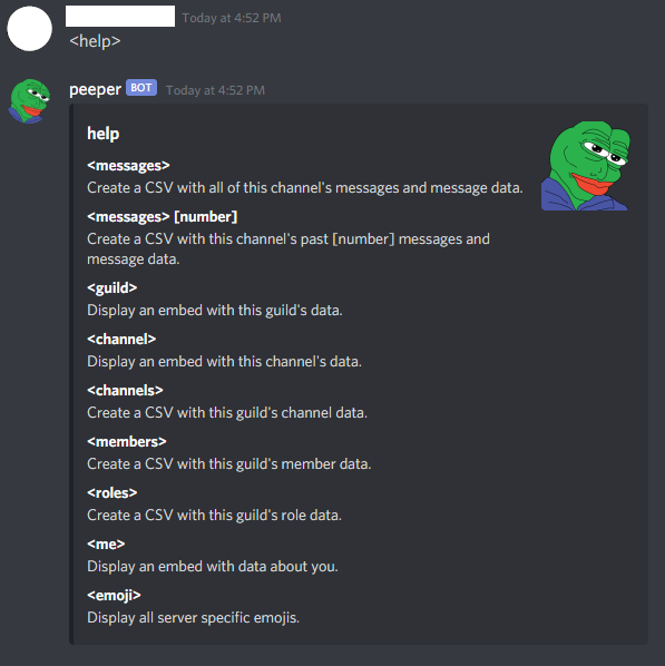 Commands