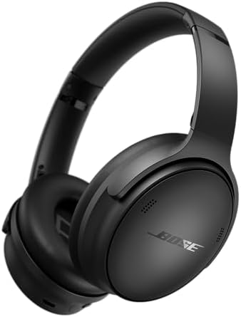 Bose QuietComfort Wireless Noise Cancelling Headphones, Bluetooth Over Ear Headphones with Up to 24 Hours of Battery Life, Black (Renewed)